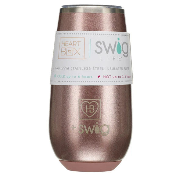 6 oz. HeartBox x Swig Life Stemless Flute | Build-A-Bear® - US 7636