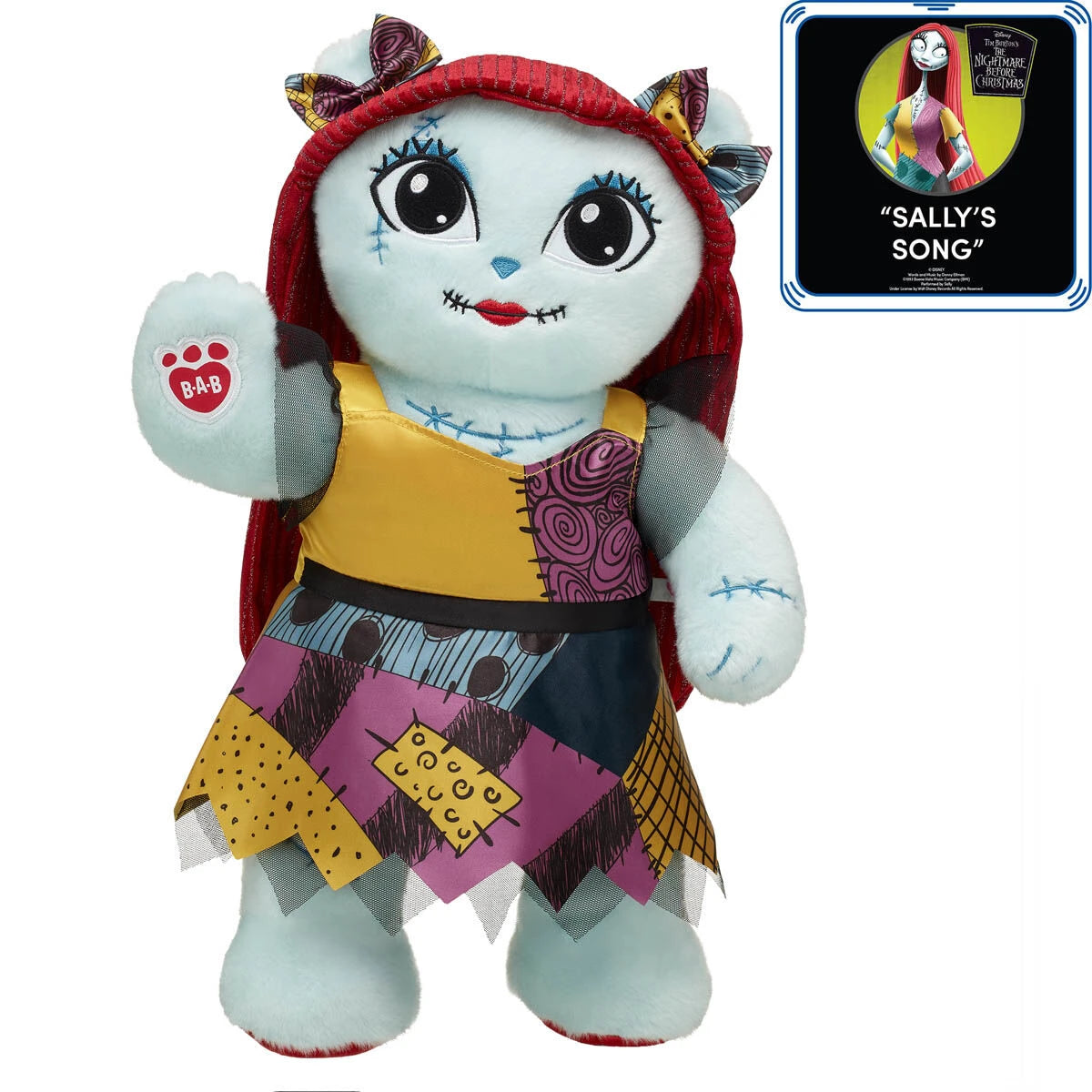 Online Exclusive Disney Tim Burton's The Nightmare Before Christmas Sweet Sally Plush Gift Set with Sound | Build-A-Bear® - US 3750
