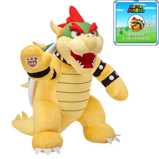 Super Mario Bowser Plush w/ 5-in-1 Sound | Build-A-Bear - US 6053