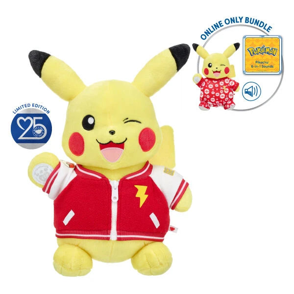 Build-A-Bear 25th Celebration Pokémon Pikachu Plush Bundle - US 9887