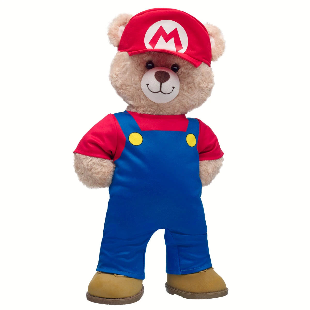 Super Mario Happy Hugs Teddy Bear Mario Gift Set | Build-A-Bear - US 4612