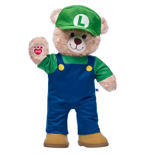 Super Mario Luigi Costume | Build-A-Bear - US 8579