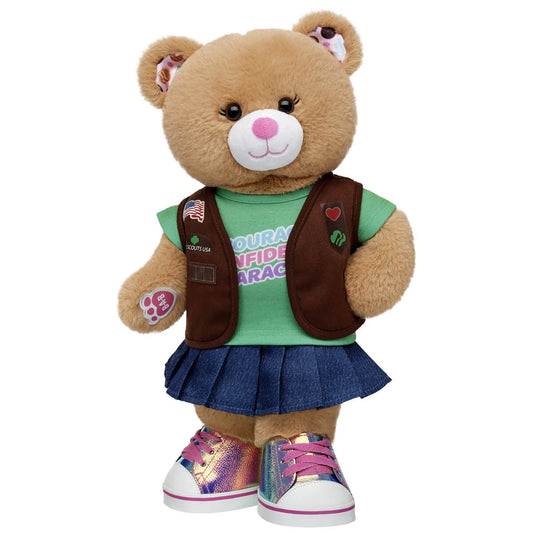 Girl Scout Cookie Teddy Bear Brownie Gift Set | BAB - US 1546