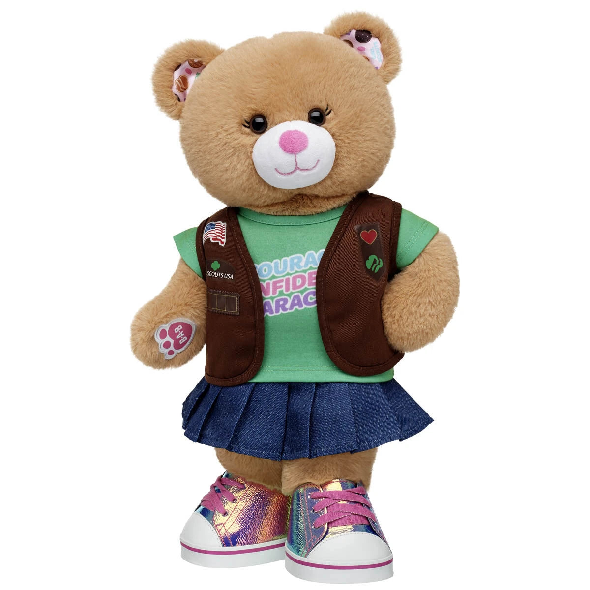 Girl Scout Cookie Teddy Bear Brownie Gift Set | BAB - US 9483