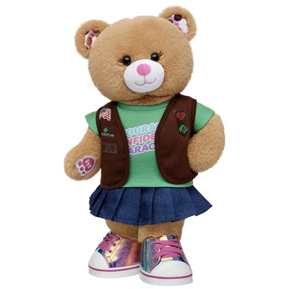 Girl Scout Cookie Teddy Bear Brownie Gift Set | BAB - US 9483