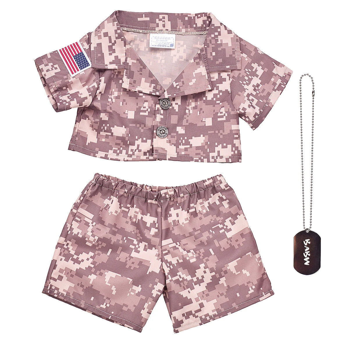 Happy Hugs Teddy Bear Khaki Camo Gift Set | Build-A-Bear® - US 4342