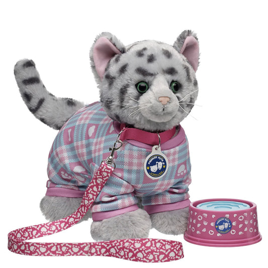 Promise Pets Ocicat Stuffed Animal PJs Gift Set w/ Slippers | Build-A-Bear - US 6081