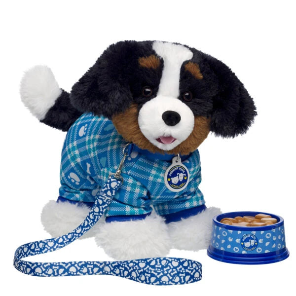 Promise Pets Bernese Mountain Dog Stuffed Animal Leash &amp; Bone Gift Set | Build-A-Bear - US 3026