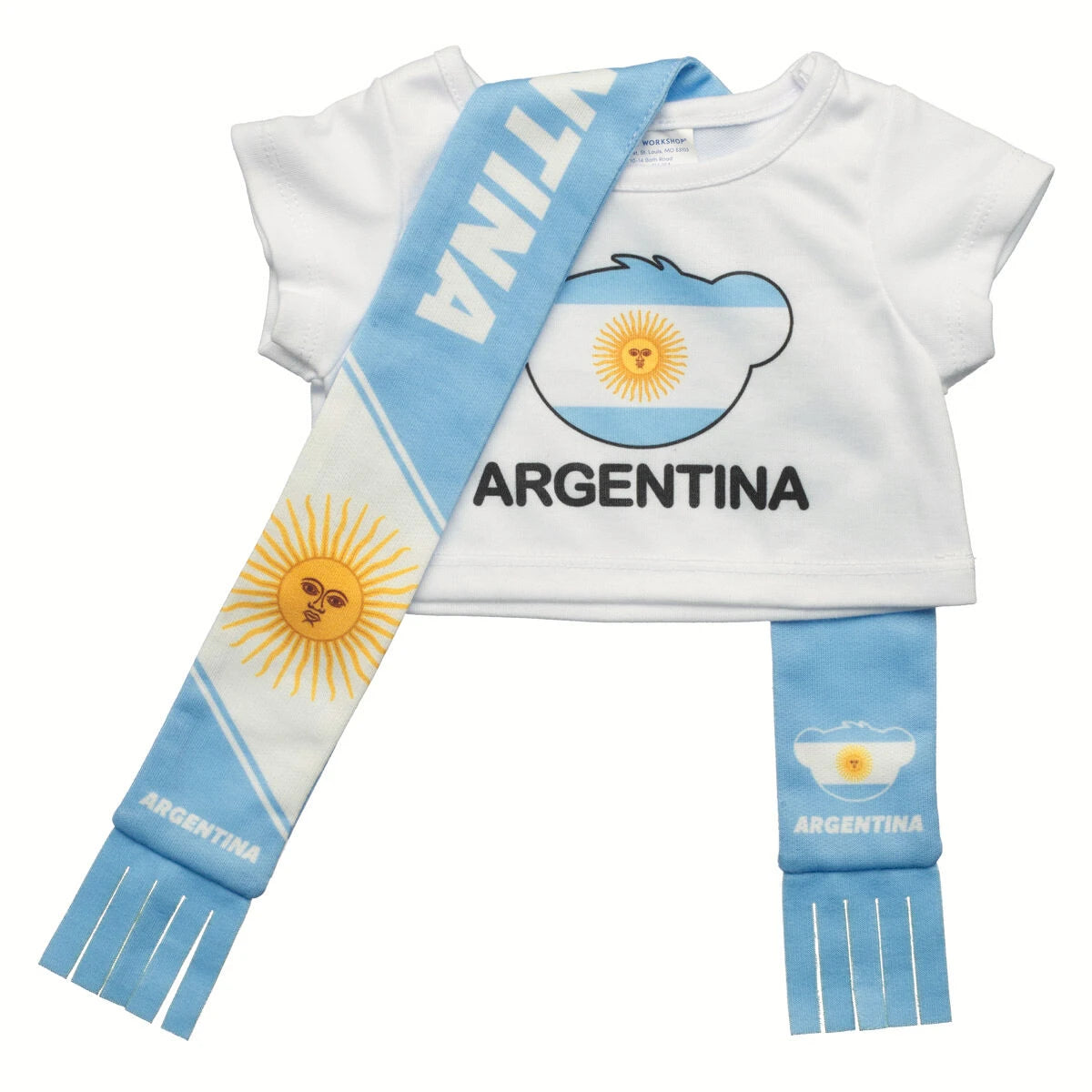 Let's Goal Bear Argentina Gift Set | Build-A-Bear - US 3253