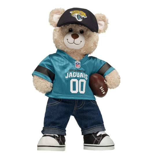 Jacksonville Jaguars Happy Hugs Football Teddy Bear Gift Set - US 9546