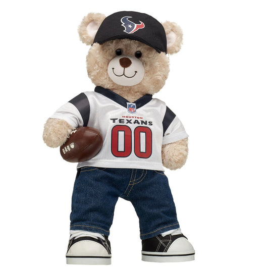 Houston Texans Fan Hat &amp; Football Happy Hugs Bear Gift Set - US 2949
