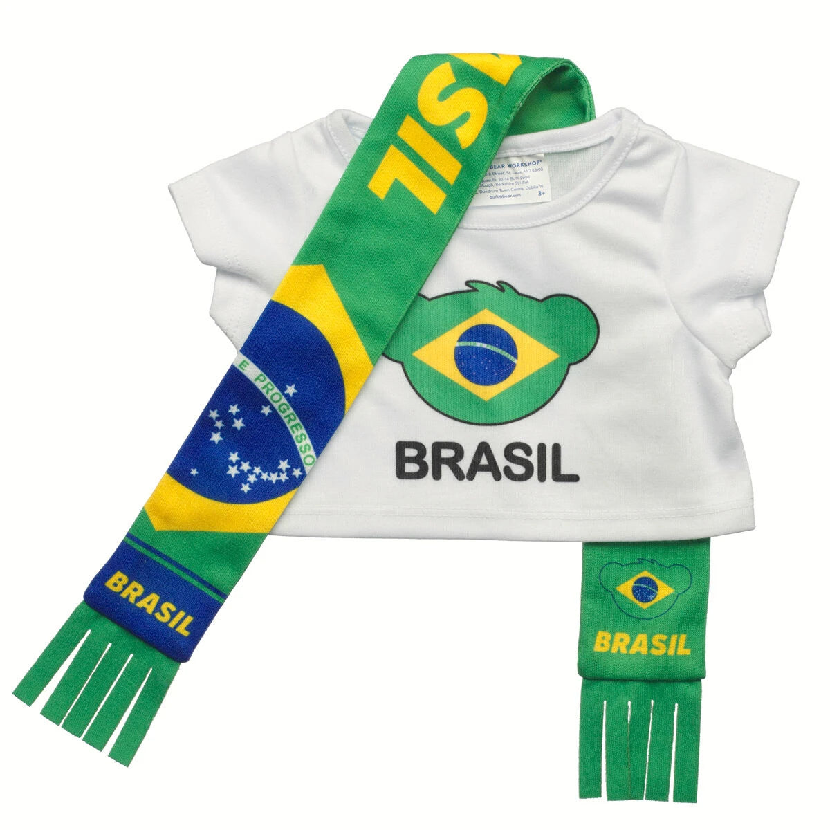 Let's Goal Bear Brasil Gift Set | Build-A-Bear - US 9618