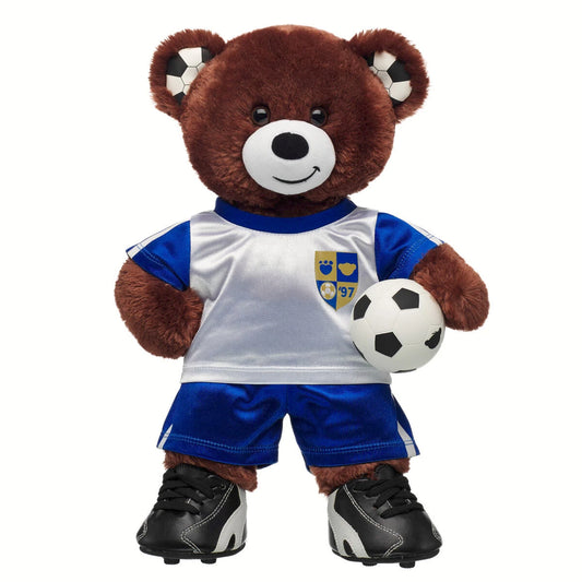 Let's Goal Bear Blue Soccer Uniform Gift Set | BAB - US 3006