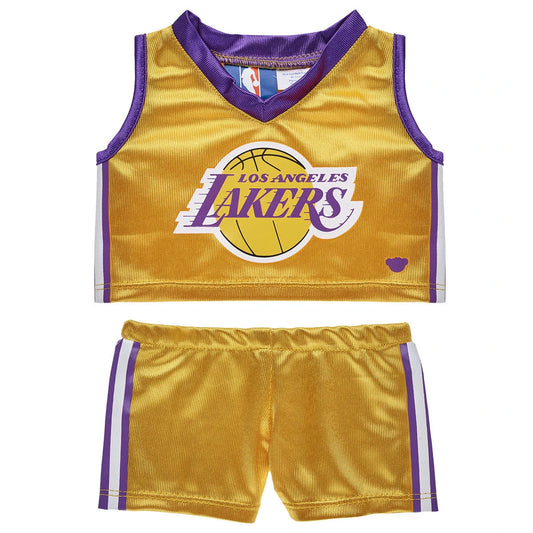 Los Angeles Lakers Uniform 2 pc. for Stuffed Animals | Build-A-Bear® - US 7528