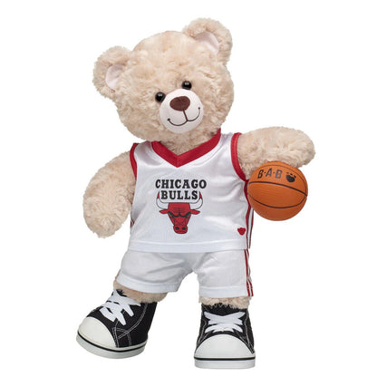 Chicago Bulls Happy Hugs Teddy Bear Basketball Gift Set | Build-A-Bear® - US 9537