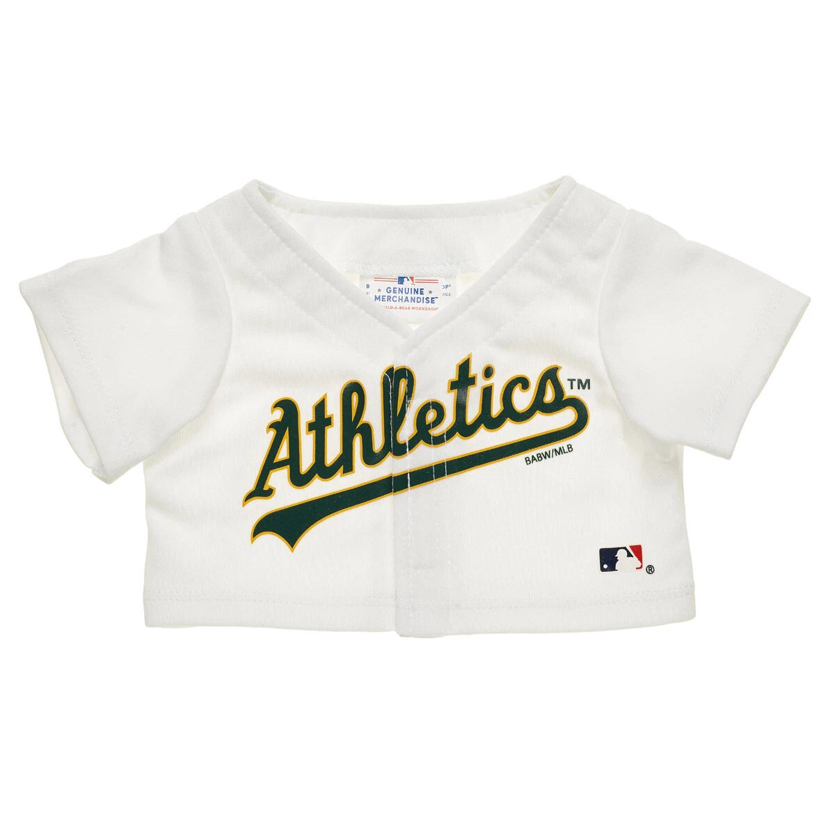 Oakland Athletics™ Baseball Jersey for Plush Toys | Build-A-Bear® - US 3204