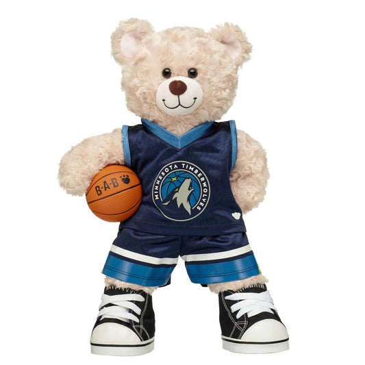 Minnesota Timberwolves Basketball Teddy bear Gift Set | Build-A-Bear® - US 7767