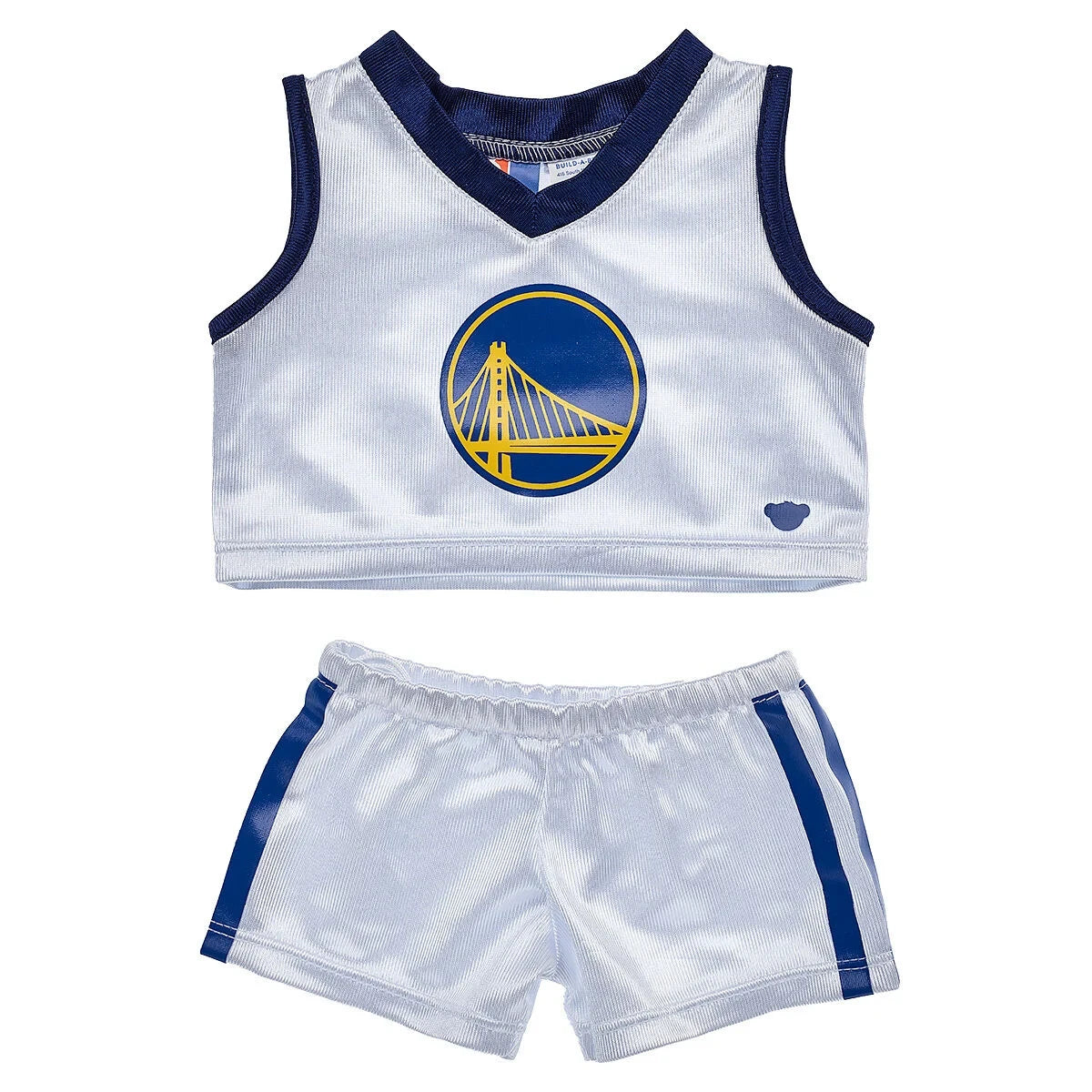 Golden State Warriors Happy Hugs Teddy Bear Basketball Gift Set | Build-A-Bear® - US 4676