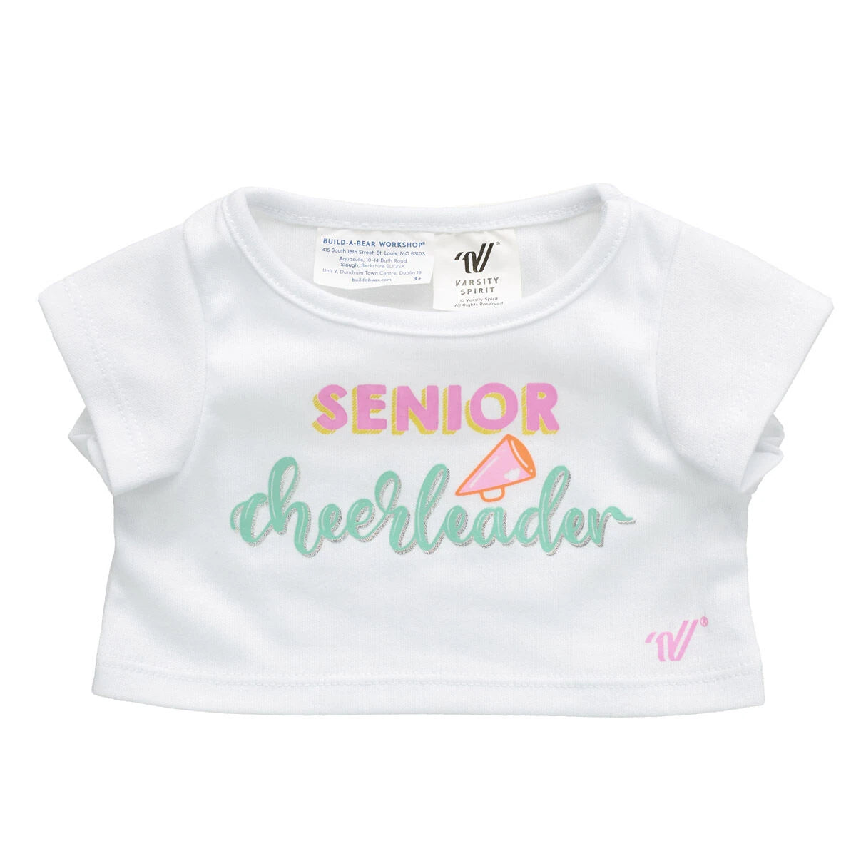 Online-Only Varsity Spirit Senior Cheerleader Tee | Build-A-Bear® - US 4122