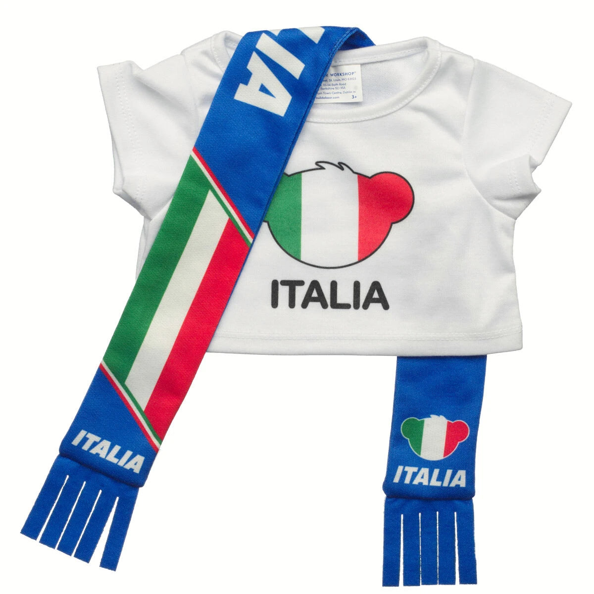Italy Scarf &amp; T-Shirt Set | Build-A-Bear - US 5384