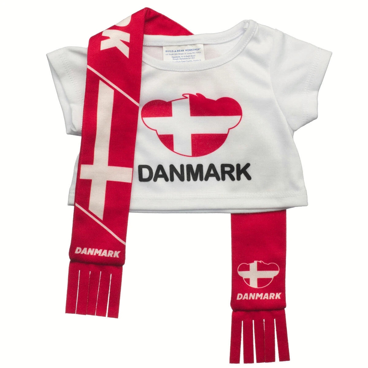 Denmark Scarf &amp; T-Shirt Set | Build-A-Bear - US 9335