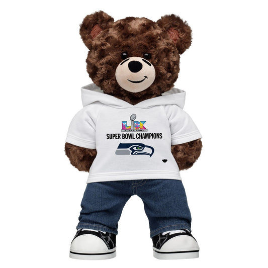 Football Teddy Bear Super Bowl LX Seattle Seahawks | Build-A-Bear - US 7439