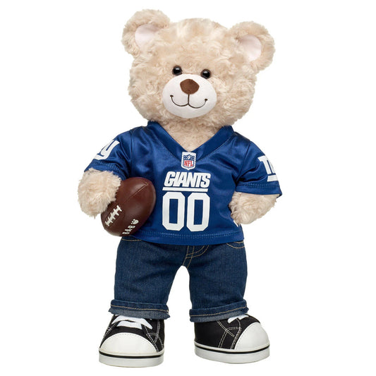 Happy Hugs Teddy Football New York Giants Gift Set | Build-A-Bear® - US 7622