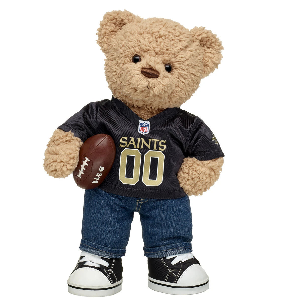 Timeless Teddy Football New Orleans Saints Gift Set | Build-A-Bear® - US 2317