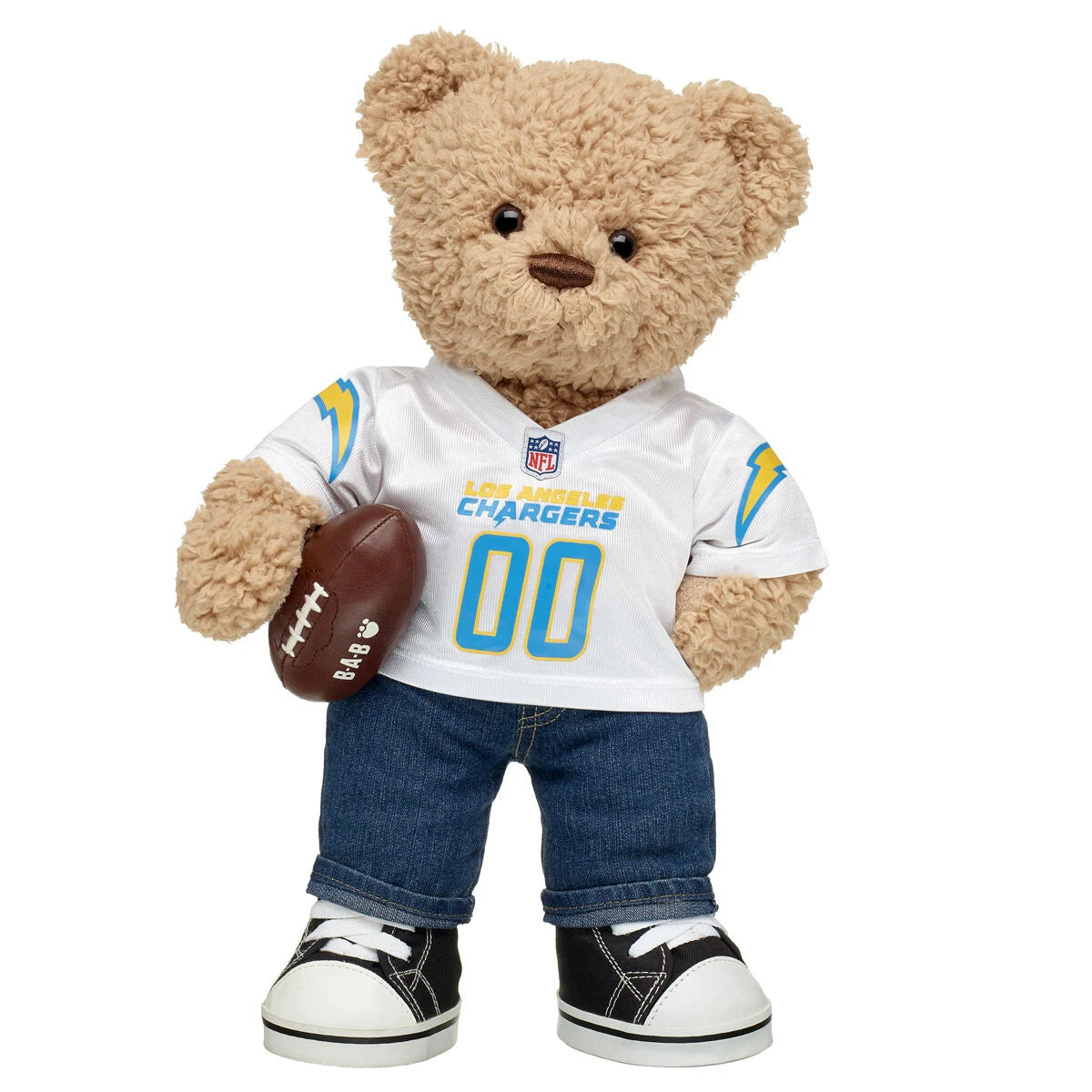 Timeless Teddy Football Los Angeles Chargers Gift Set | Build-A-Bear® - US 6335