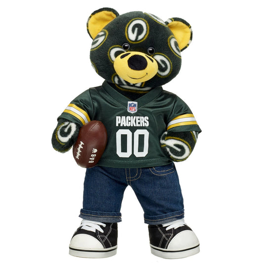 Football Bear Green Bay Packers Gift Set | Build-A-Bear® - US 6170