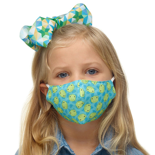 Child-Size Spring Green Frog Face Mask | Build-A-Bear® - US 9874