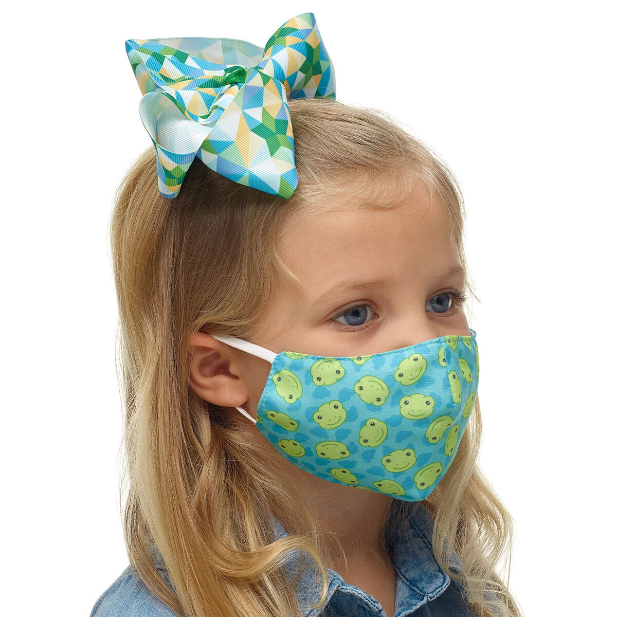 Child-Size Spring Green Frog Face Mask | Build-A-Bear® - US 9874