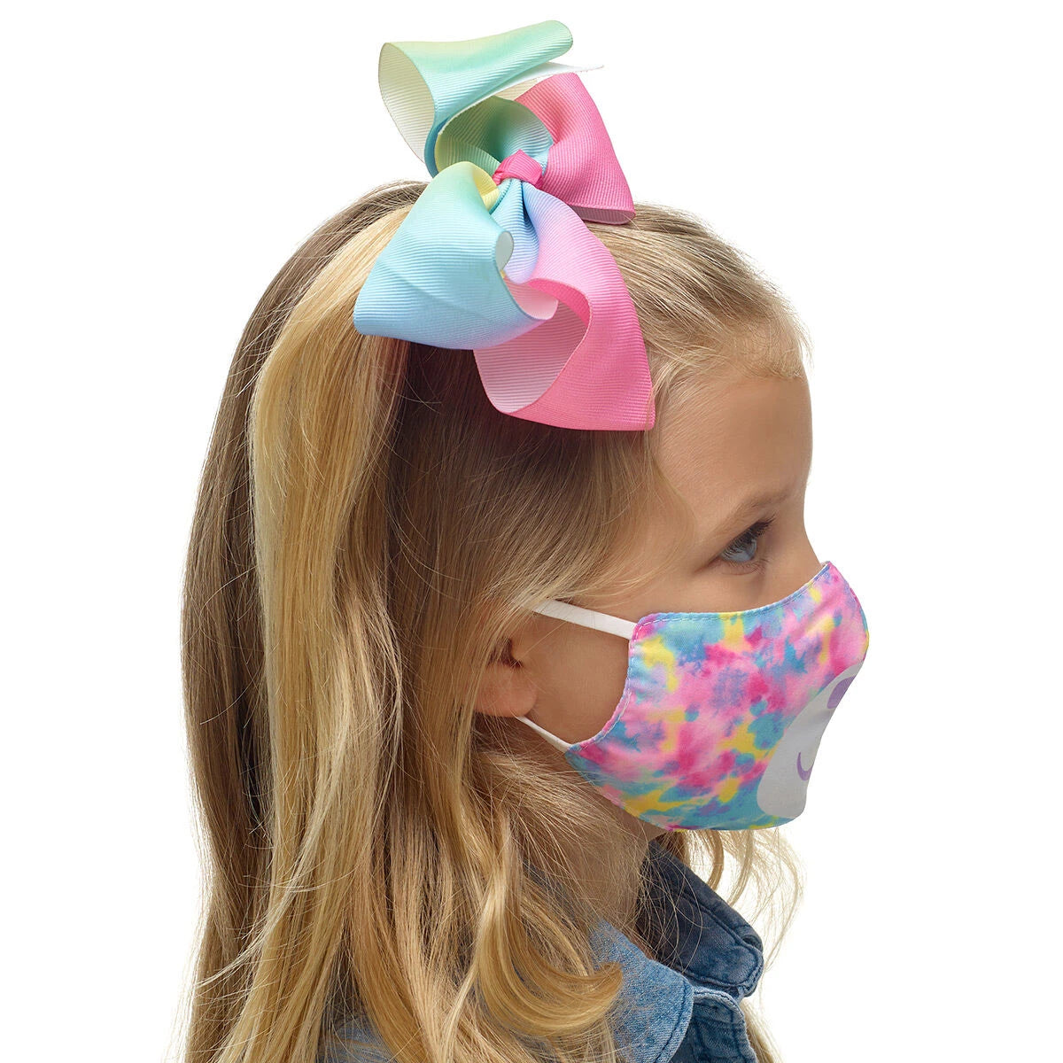 Child-Size Tie-Dye Bear Face Mask | Build-A-Bear® - US 3974