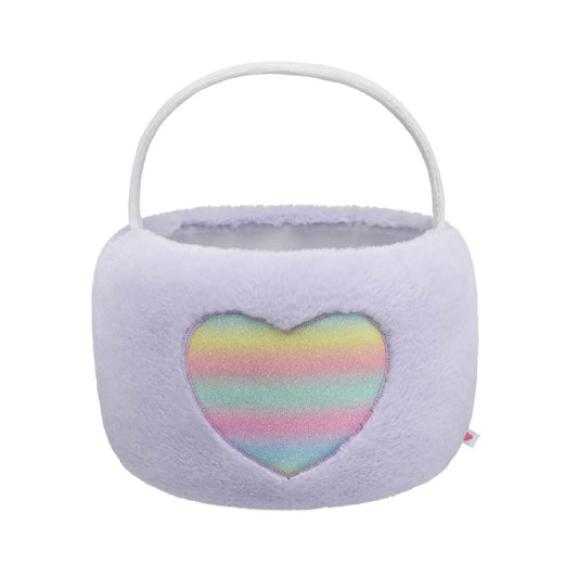 Purple Pastel Heart Easter Basket for Stuffed Animals | Build-A-Bear® - US 8745