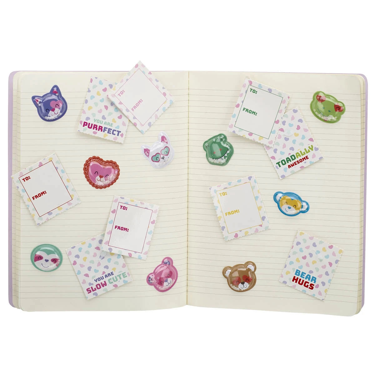 Valentine's Day Tear &amp; Share Sticker Set | Build-A-Bear® - US 5510