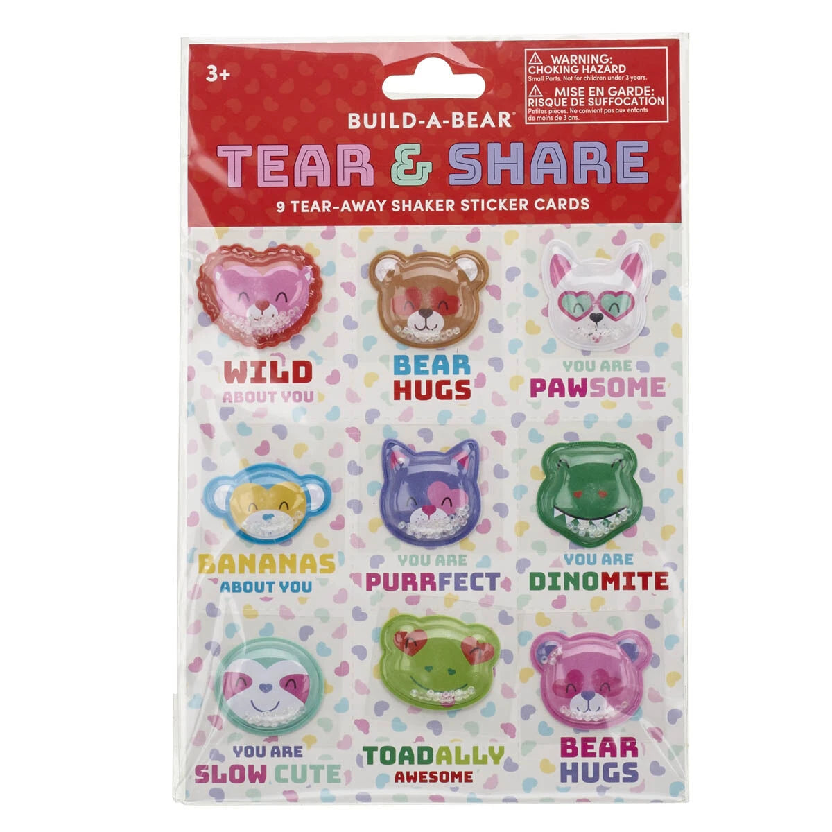 Valentine's Day Tear &amp; Share Sticker Set | Build-A-Bear® - US 5510