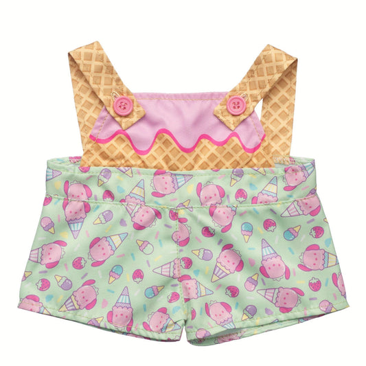 Sanrio Hello Kitty &amp; Friends Strawberry Ice Cream Pochacco Overalls | Build-A-Bear - US 1367