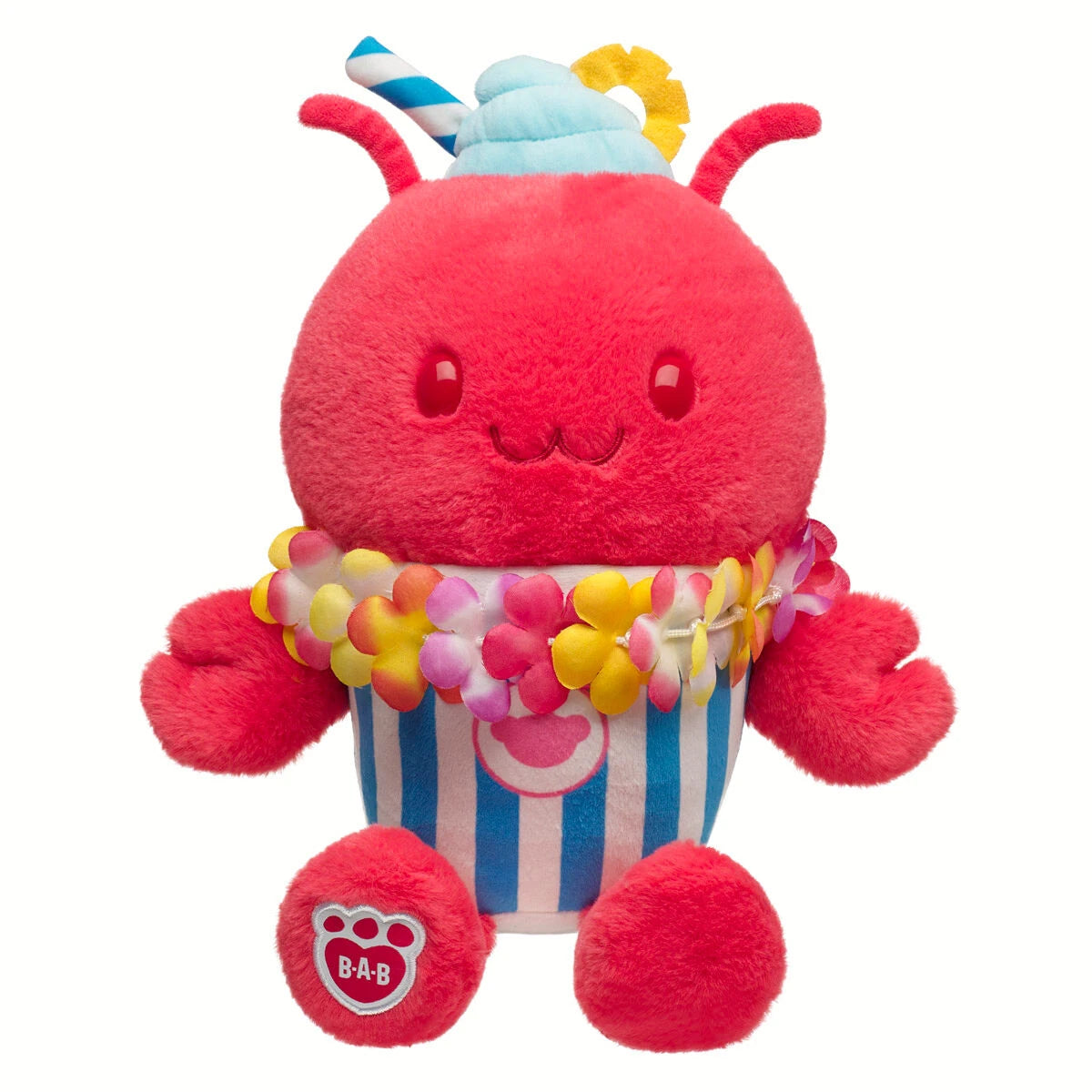 Fruit Punch Lobster Slushie Plushie w/ Lei Necklace | BAB - US 8887