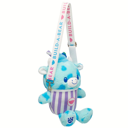 Blue Raspberry Cow Slushie Plushie w/ Carrying Strap | BAB - US 5342