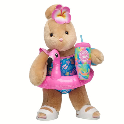 Pawlette Bunny Flamingo Floatie Gift Set | Build-A-Bear - US 8552