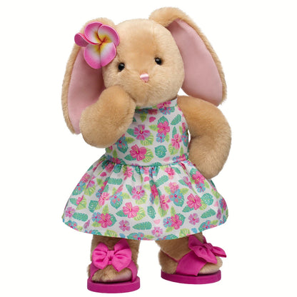 Pawlette Bunny Plush Tropical Gift Set | Build-A-Bear - US 6324