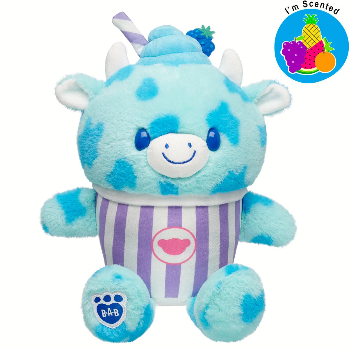 Blue Raspberry Cow Slushie Plushie Scented Gift Set | BAB - US 5402