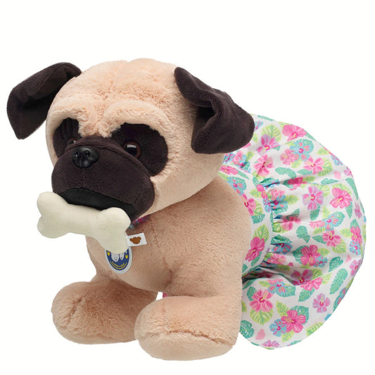 Promise Pets Pug Tropical Gift Set with Bone | Build-A-Bear - US 3958