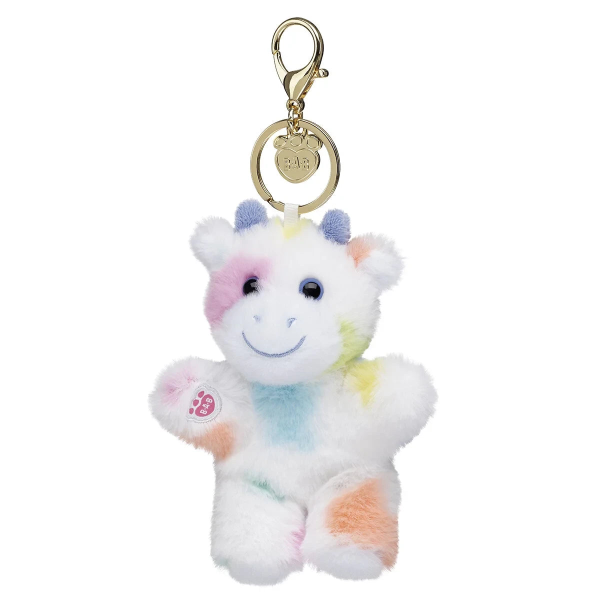 Colorful Splatter Cow Plush Bag Charm | Build-A-Bear - US 6064