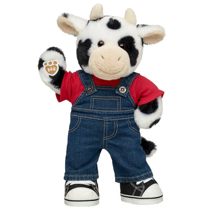 Cuddly Cow Stuffed Animal Overalls Gift Set | Build-A-Bear® - US 3108