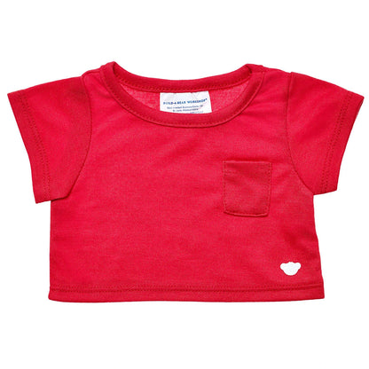 Red Pocket T-Shirt for Stuffed Animals | Build-A-Bear® - US 7981