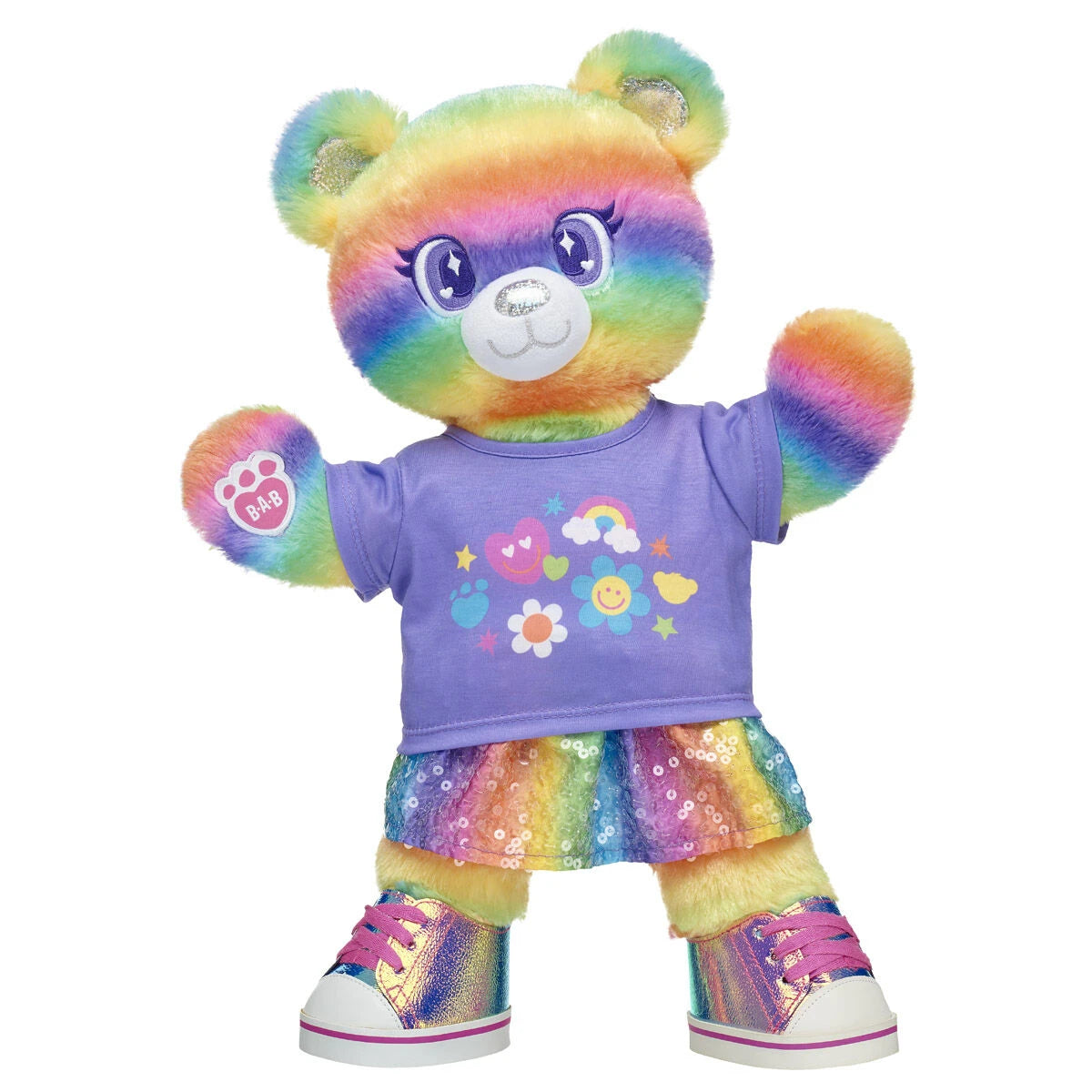 Rainbow Stripes Teddy Bear Skirt Gift Set | Build-A-Bear - US 6343