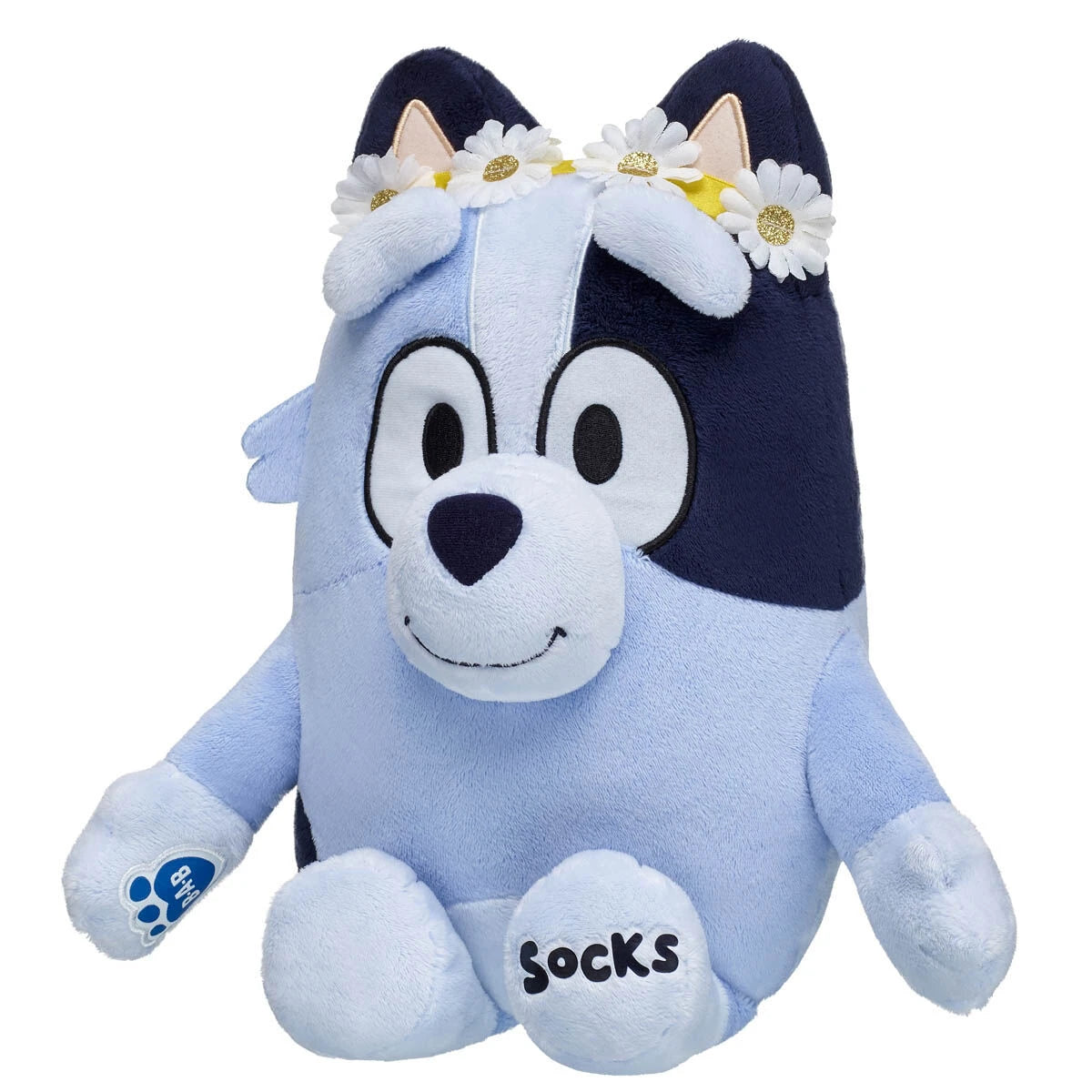 Socks Plush Puppy w/ Flower Crown | Build-A-Bear - US 1996