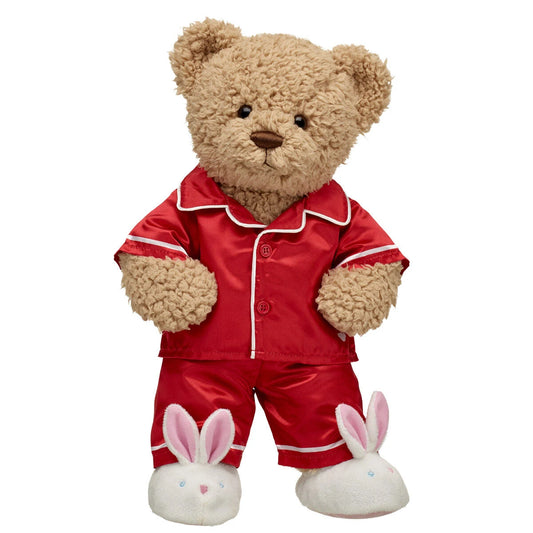 Timeless Teddy Bear Red Satin Pajama Gift Set| Build-A-Bear® - US 4765