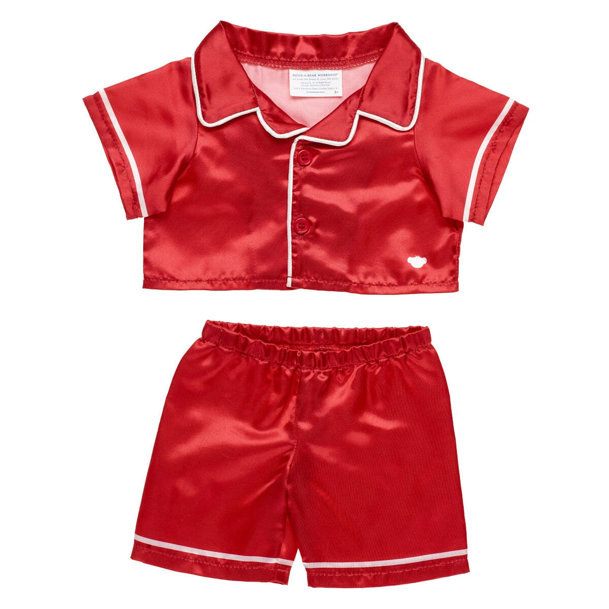 Timeless Teddy Bear Red Satin Pajama Gift Set| Build-A-Bear® - US 7237